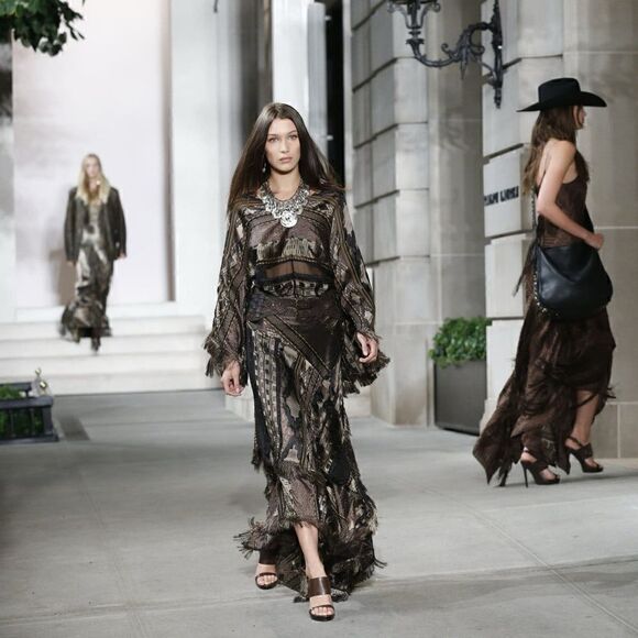 Ralph Lauren, 2016 Runway Collection Filipa Fringe Trim Top - Picture 10 of 17